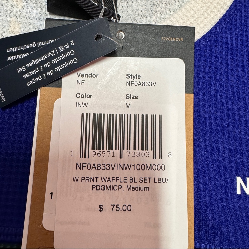 The North Face Women's Printed Waffle Base Layer Set - Picture 5 of 10